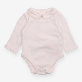 Bodysuit white collared