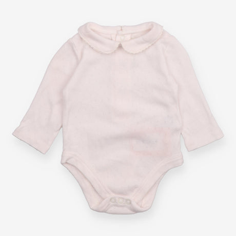 Bodysuit white collared