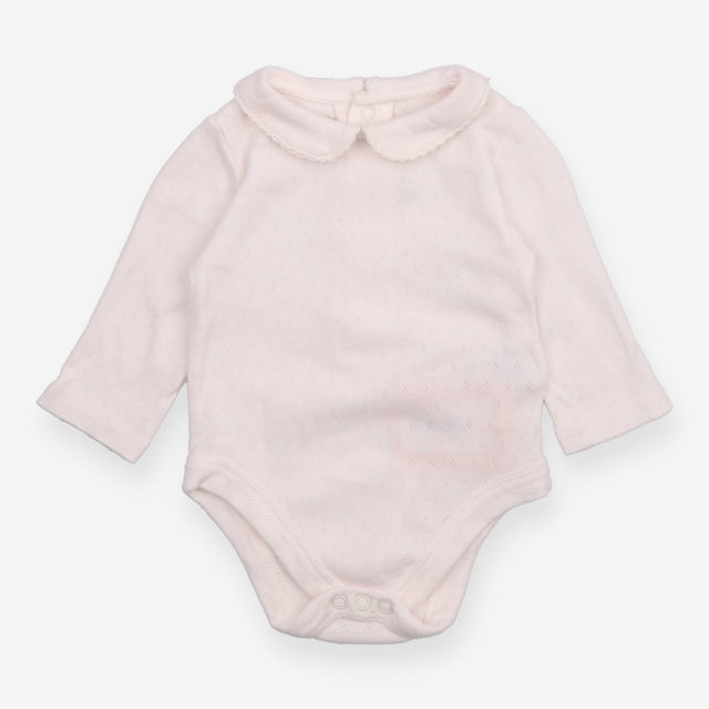 Bodysuit white collared