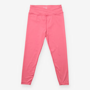 Capri Leggings Pink Twist Wrap Waist