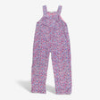 Dungarees cord white ditsy floral pink lining