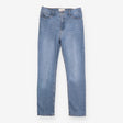 Jeans Light Wash Blue Straight Leg Faded Denim