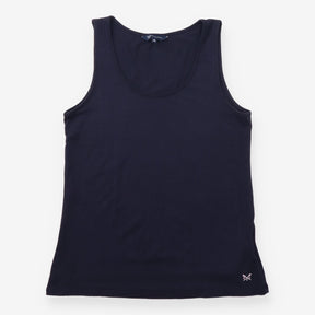 Sleeveless Vest Top Scoop Neck Plain
