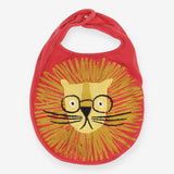 Bibs red lion applique 3 pack