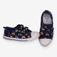 Navy Tractor Velcro Trainers