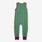Dungarees green sunflowers