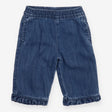Denim Short Frill Hem