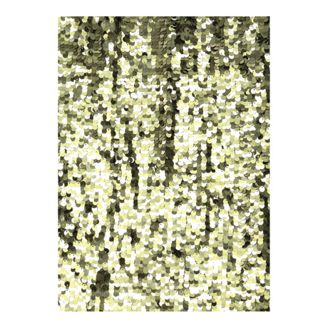 Midi Skirt Khaki Green All Over Sequins Metallic W