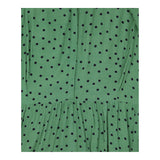 Grass Green Black Polka Dot Rayon Viscose Peter Pa
