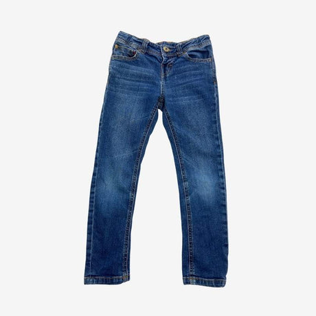 Blue Jeans with Cross Waistband