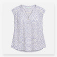 Blue Ditsy Floral Sleeveless Maternity Blouse