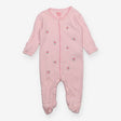 Sleepsuit pink flowers