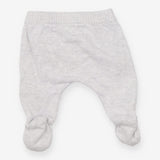Knit footed leggings grey
