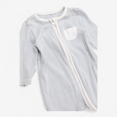 Sleepsuit Zip Blue Striped