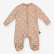 Sleepsuit Brown Puddle Ducks