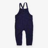 Dungarees navy blue jersey penguin face knees