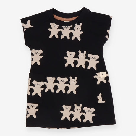 Dress jersey black rabbit bear