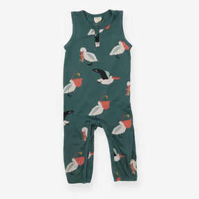 Dungarees jersey green Pelican Nature Baby