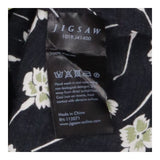 Jigsaw Black V‑Neck Midi Summer Dress
