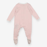 Sleepsuit Pink and White Stripe - Popper