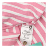 Dress pink white striped with two pockets