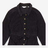 Black Corduroy Maternity Boiler Suit