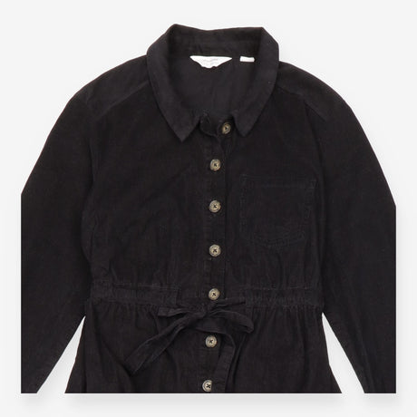 Black Corduroy Maternity Boiler Suit
