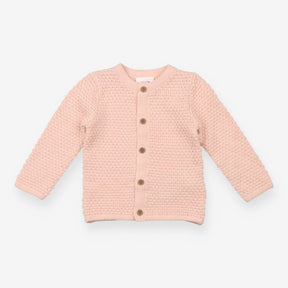 Peachy Pink Knit Cardigan