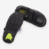 Black Velcro school shoe spider
