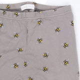 Grey Bee Print Leggings