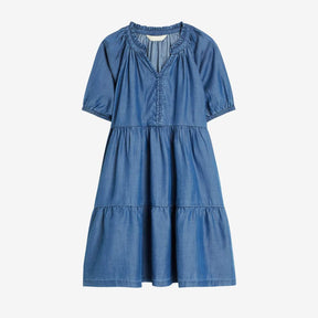 John Lewis Tiered Chambray Dress