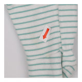 Footed Legging Green and White Strip