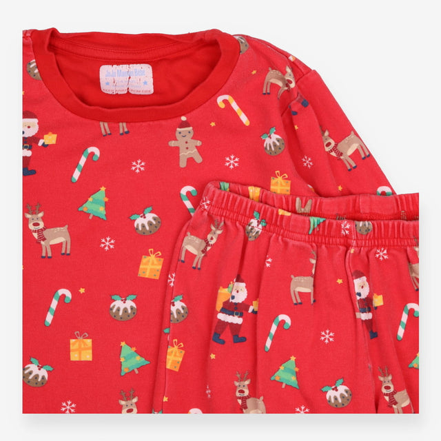 Pyjamas Red Christmas Print