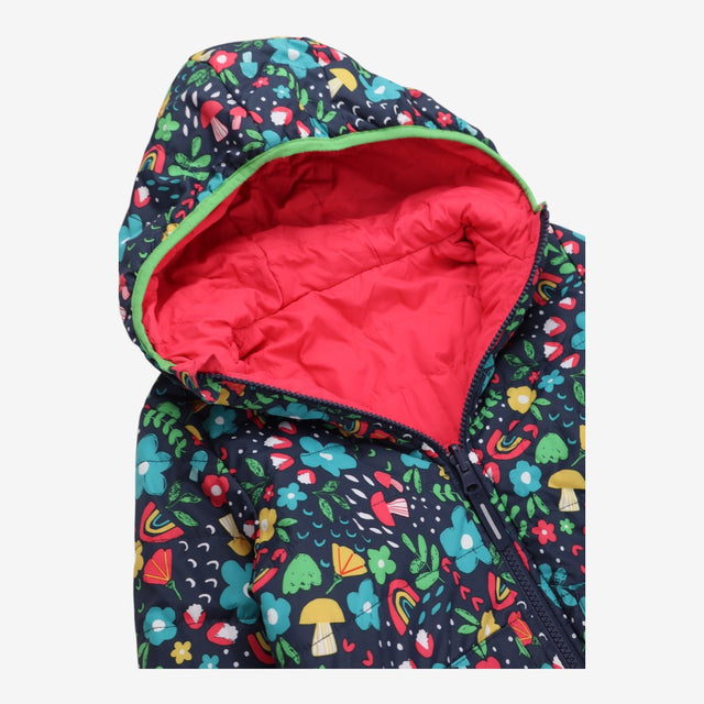 Toasty Trail Coat Floral Print Reversible