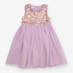 Purple Dress with Gold Sequins