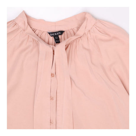 Pink Tie Neck Blouse Pink