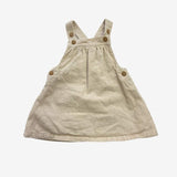 Cream Cord Pinafore Dress