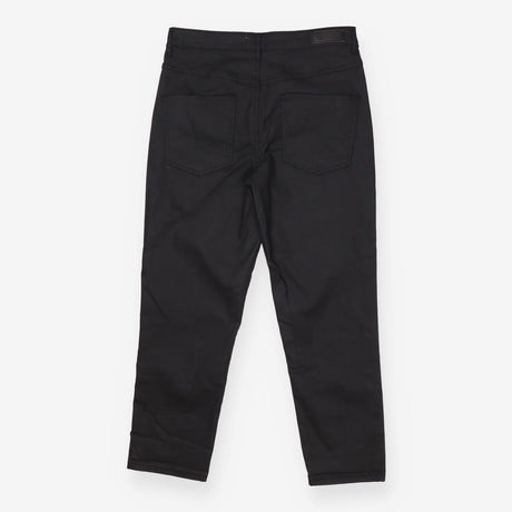Black Coated Leather Look Trousers Jeans