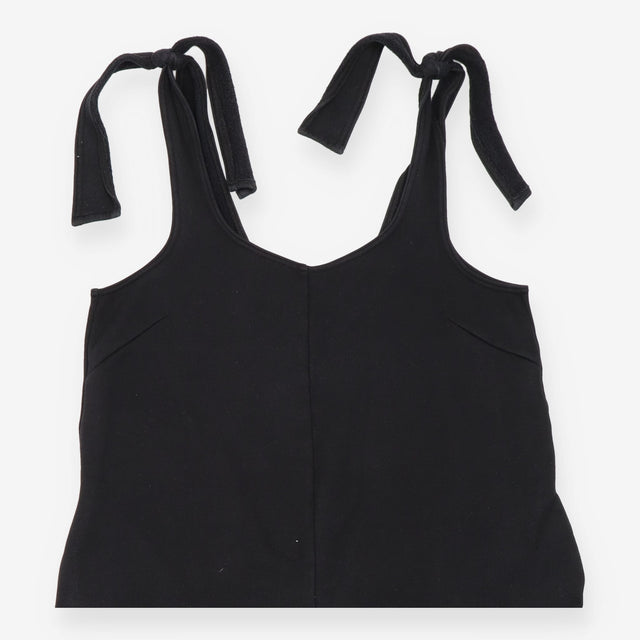 Jumpsuit Black Heavyweight Organic Cotton Tie Shou