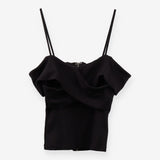 Off The Shoulder Crossover Corset Top