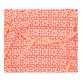 Wrap Dress Coral Leaf Print Sleeveless Jersey