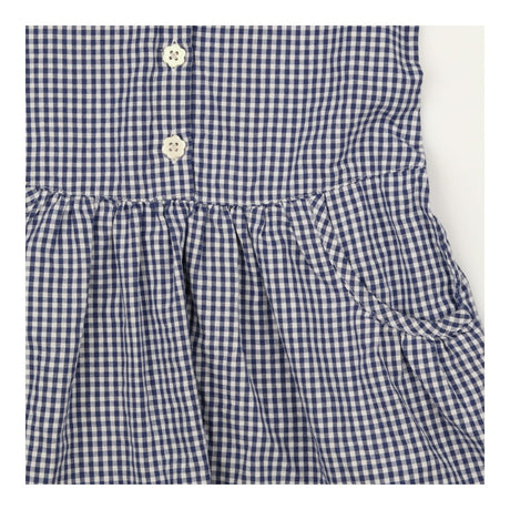 School summer dress 2pc blue check