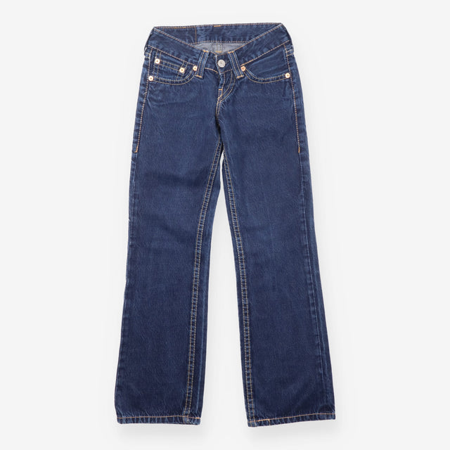 Jeans Dark Blue 921 Low Rise Straight Leg Cotton