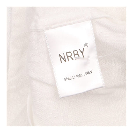 Top White Linen Sleeveless V-Neck