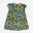 Dress Woven with Collar Blue Floral