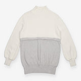 Maternity and Nursing Knit Jumper Cream Grey Colou