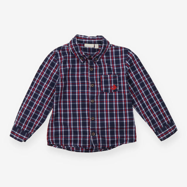 Shirt blue red white check