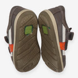 Trainers Orange and Grey - Twin Velcro Strap