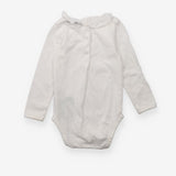 White Bodysuit Frill Collar