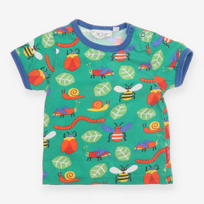 T-shirt green ant bee snail